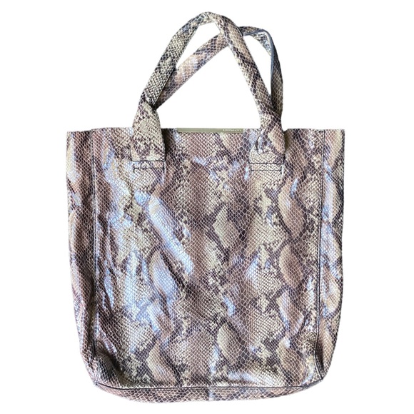 BCBGMaxAzria Snakeskin Tote - Picture 1 of 4